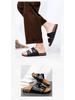Мужские сандалии Birkenstock с двумя пряжками и открытым носом - Летняя повседневная уличная обувь Шлепанцы
