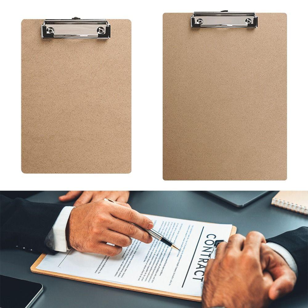 Wood Board Writting Pad Wood Storage Folder Durable Clipboards  Restaurant