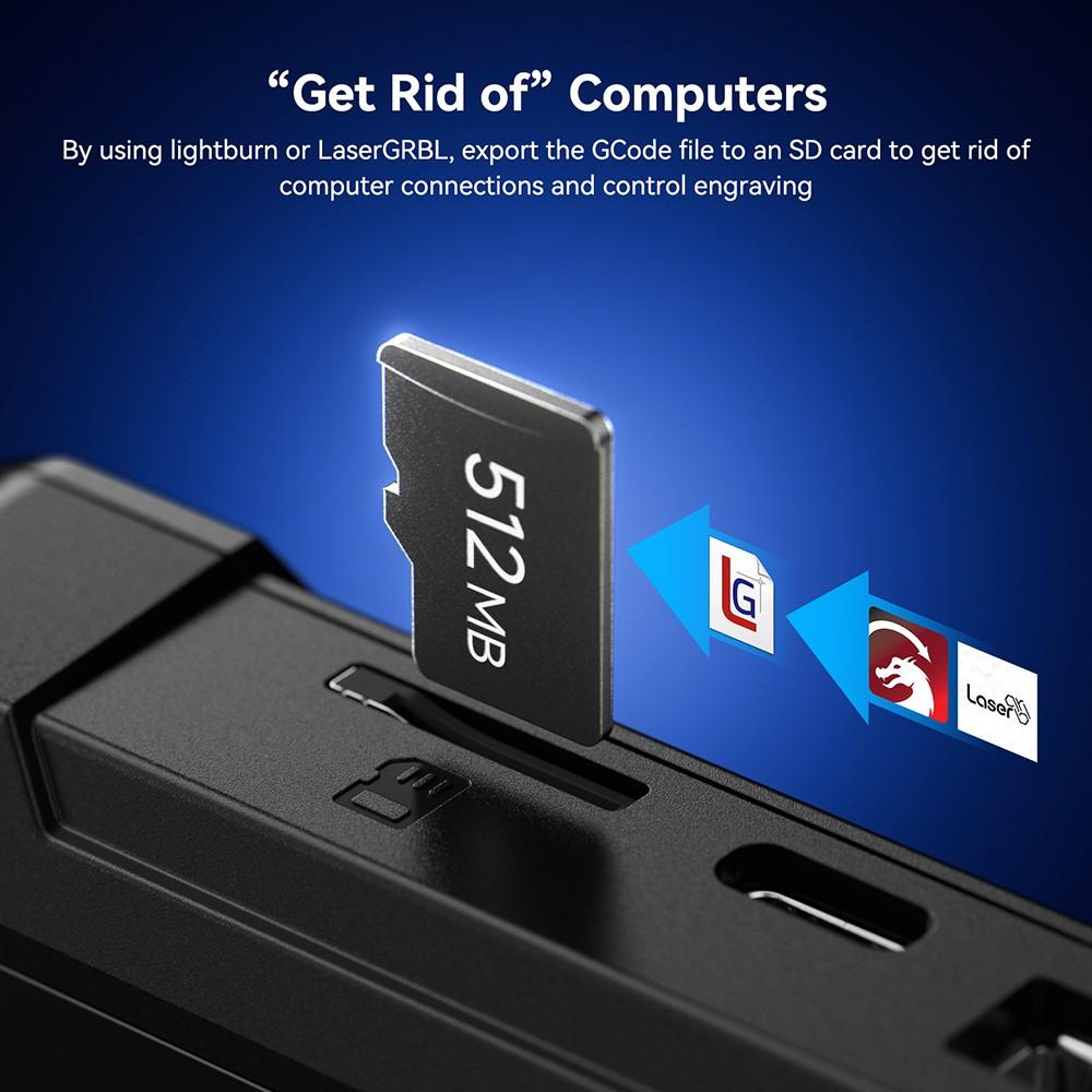 SCULPFUN TS1 3.5-inch Touch Screen, 480x320P, WiFi Connection, with SD Card/ Type-C/ USB/ Power Input Ports