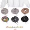 1PCS Rhinestone Shoe Laces Crystal Glitter Rope Bling Shiny Round Shoelaces For Sneakers100/120/140/160CM