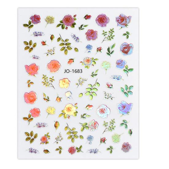 Наклейка для ногтей, сильная липкость, съемная, долговечная, отличная, сверкающая, в виде цветка, наклейка для ногтей, принадлежности для рукоделия «сделай сам»