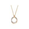 Подвеска-ожерелье с двойным кольцом Rose Gold для женщин 5194455