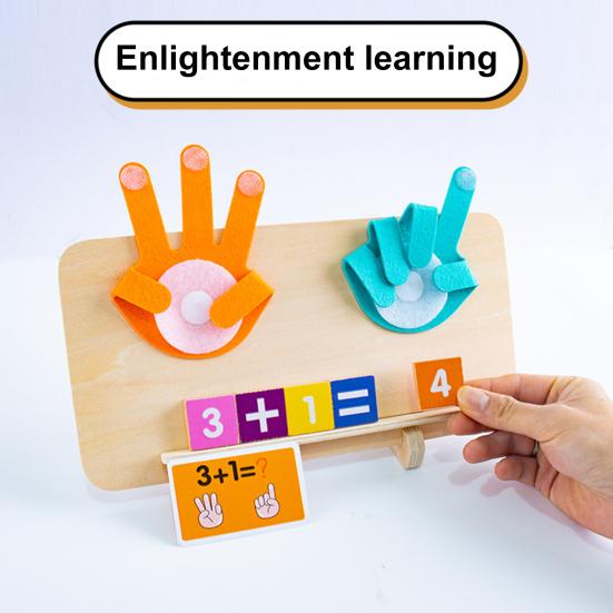 Детская арифметическая игрушка для счета с гибкой рукой, деревянный блок с цифрами, детская дошкольная обучающая игрушка для малышей, мальчиков и девочек, обучающие математические манипуляции
