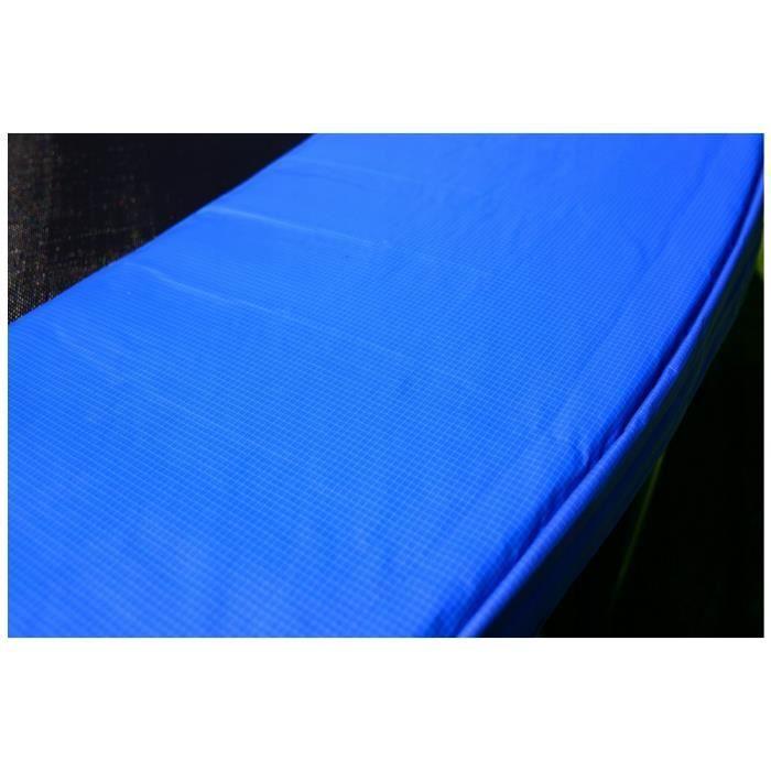 Trampoline - Bleu - 244 Cm Avec Filet De Sécurité - Jusqu'à 80 Kg