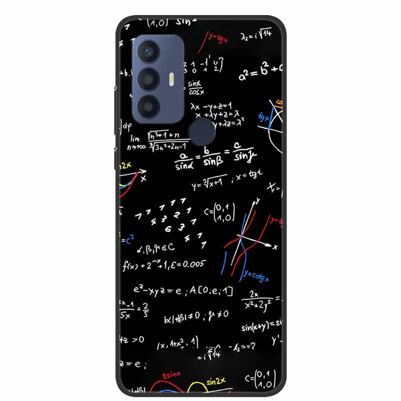 Для чехла TCL 30 SE Мягкий силикон Мраморный ТПУ Черная крышка для телефона TCL 305 306 30SE 6.52'' Задние чехлы для TCL30SE 6165H Coque новый