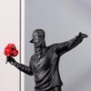 Banksy Throws Flowers Ornaments Abstract Artworks Sculptures Figures Ornaments Living Rooms Study Rooms Home Decor Craft Product