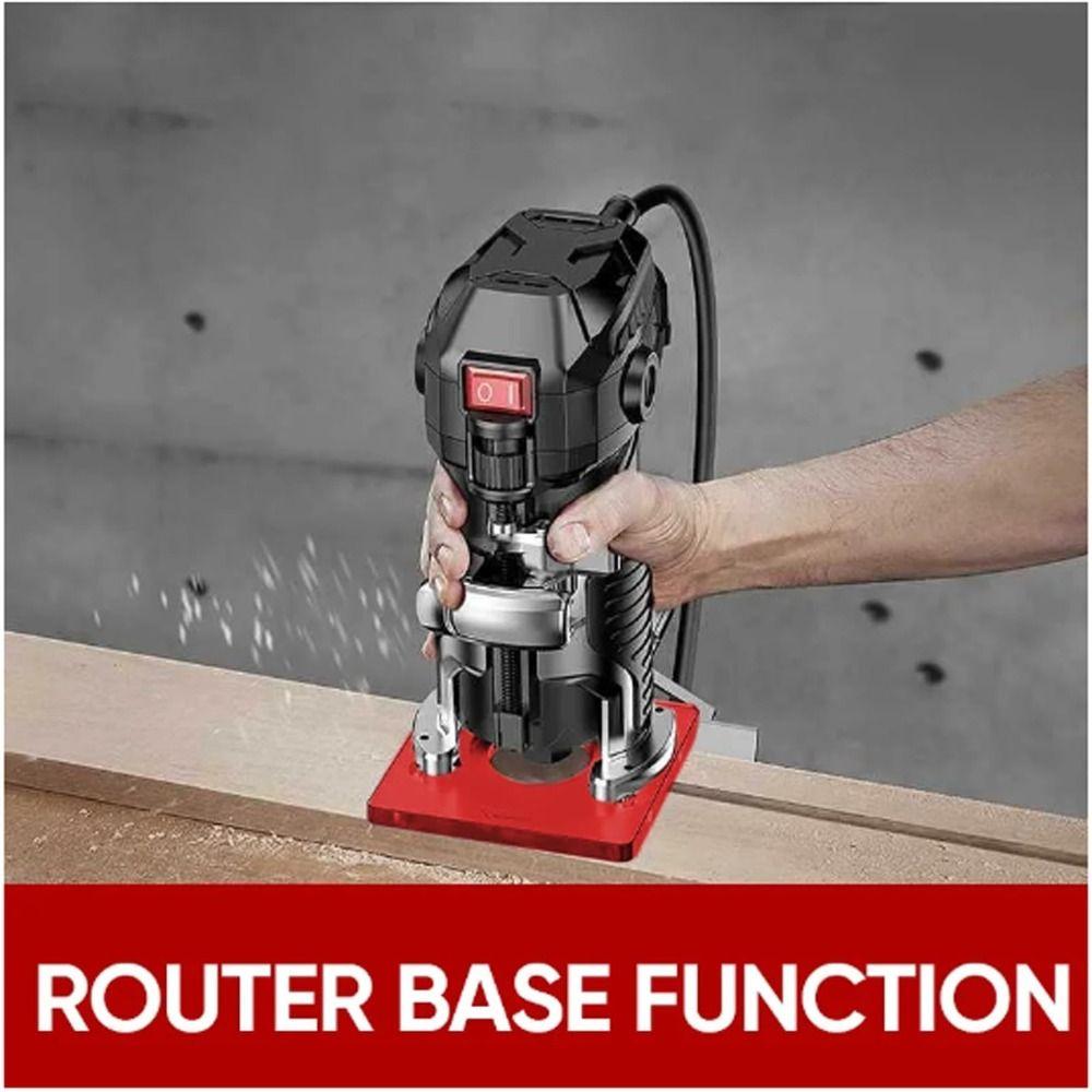 3 In 1 Groove Guide Tool Aluminum Router Table Insert Plate Cabinet Hardware Jig Woodworking