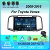 Android 14 автомобильное радио Carplay Auto для Toyota Venza 2008 2009 2010 - 2016 GPS WIFI+4G мультимедийный DSP-плеер 2Din видео DVD стерео