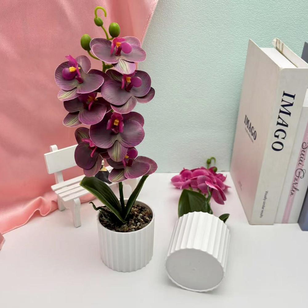 Faux Butterfly Orchid Floral Arrangement For Party Decorations And Home Styling