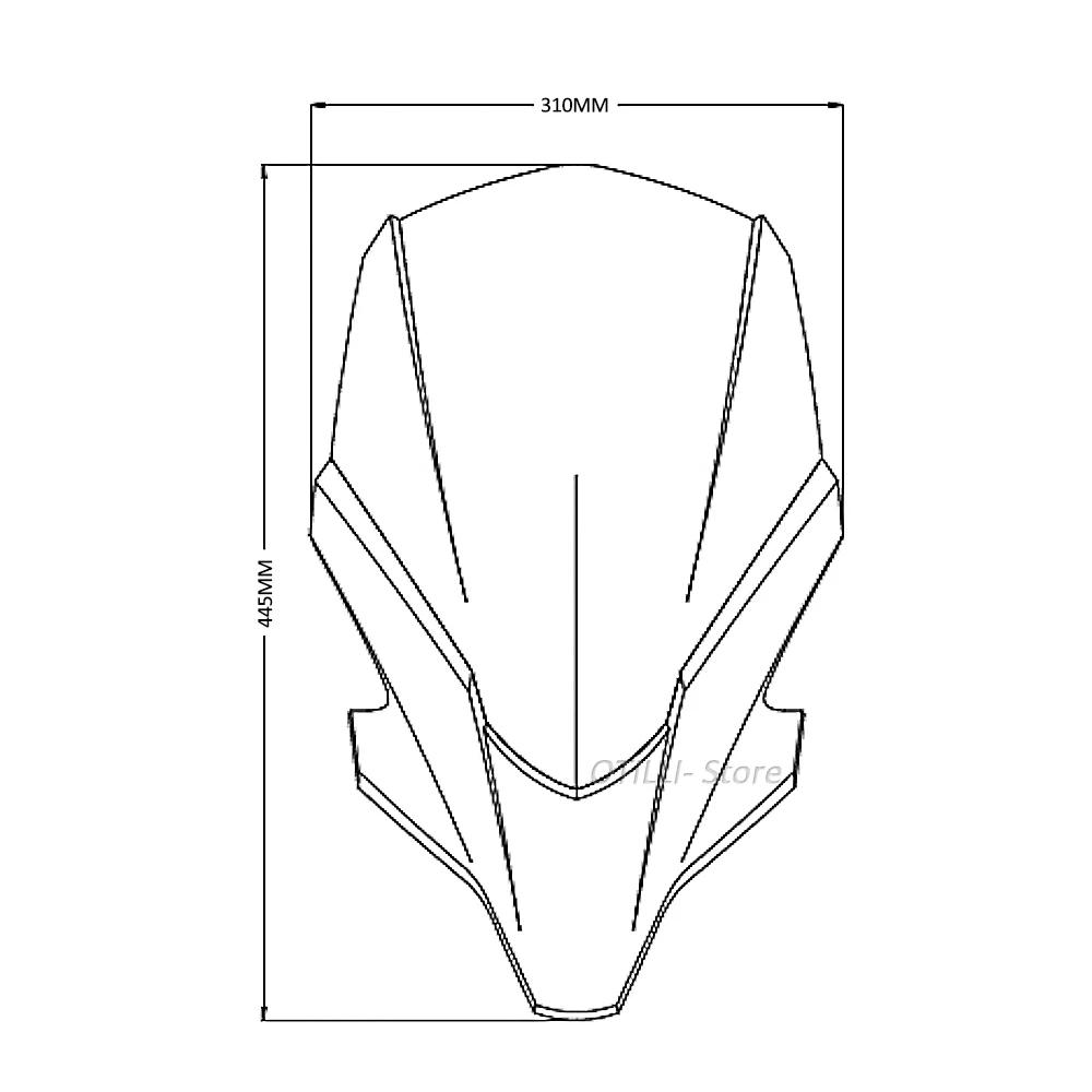 Спортивное ветровое стекло для мотоцикла, ветровик, дефлектор, подходит для YAMAHA MT-07 2021 2022 2023 2024 MT07 PURE MT 07