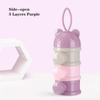 Three-layer Infant Milk Powder Box Portable and Large-capacity Baby Dispensing Sealed Box Cartoon Milk Powder Dispensing Box