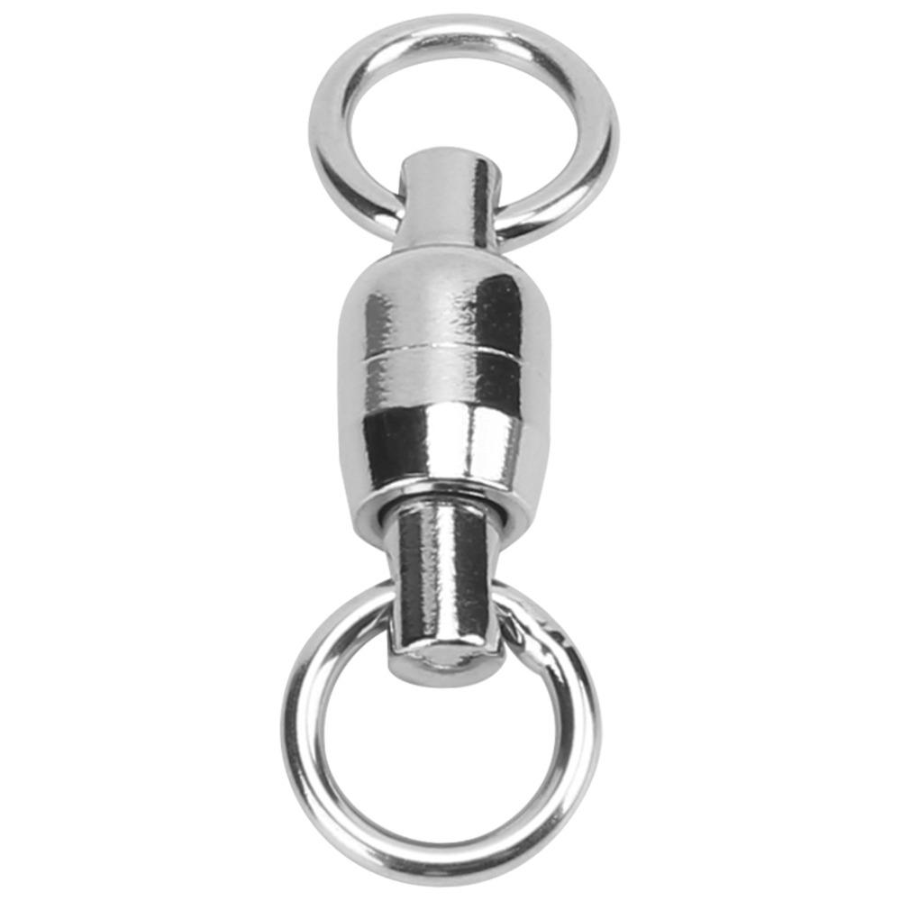 20PCS Flexible Rotation Dual Ball Bearing Swivel Fishing Swivel Connector Fishing Hook Connector,