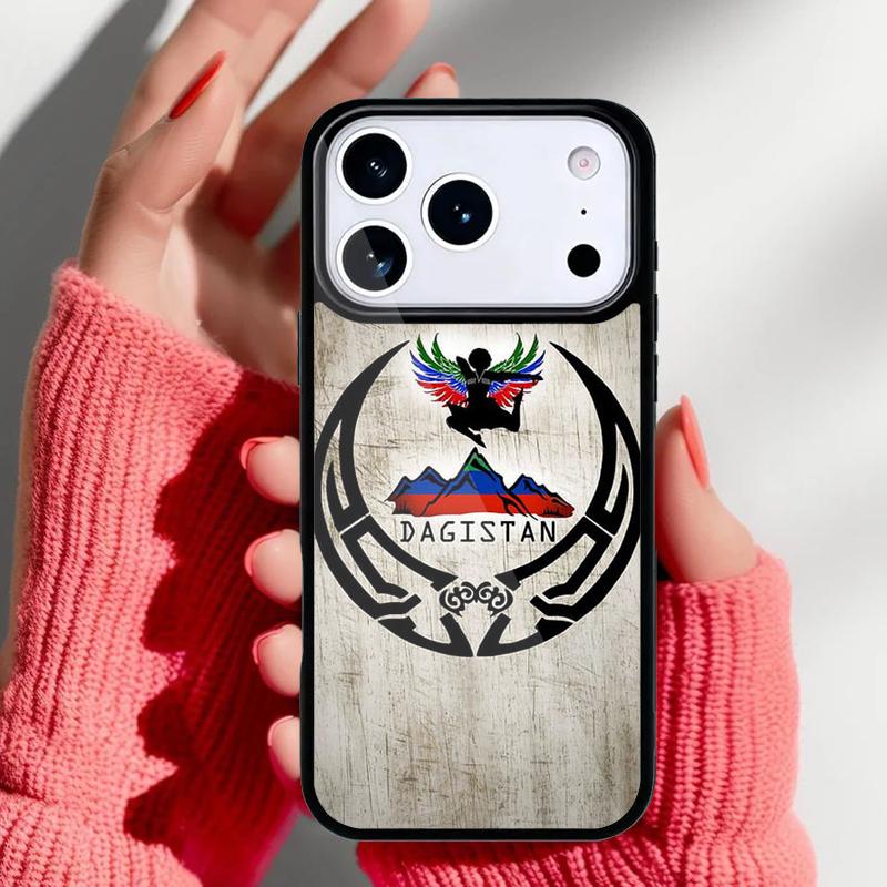 Dagestan National Flag Phone Case for iPhone 17 16 15 14 13 Pro Max Back Cover for 12 11 Pro Coque
