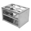 Test Tube Holder 304 Stainless Steel 6 Hole 3 Layer Laboratory Stand Rack for 32mm Tubes