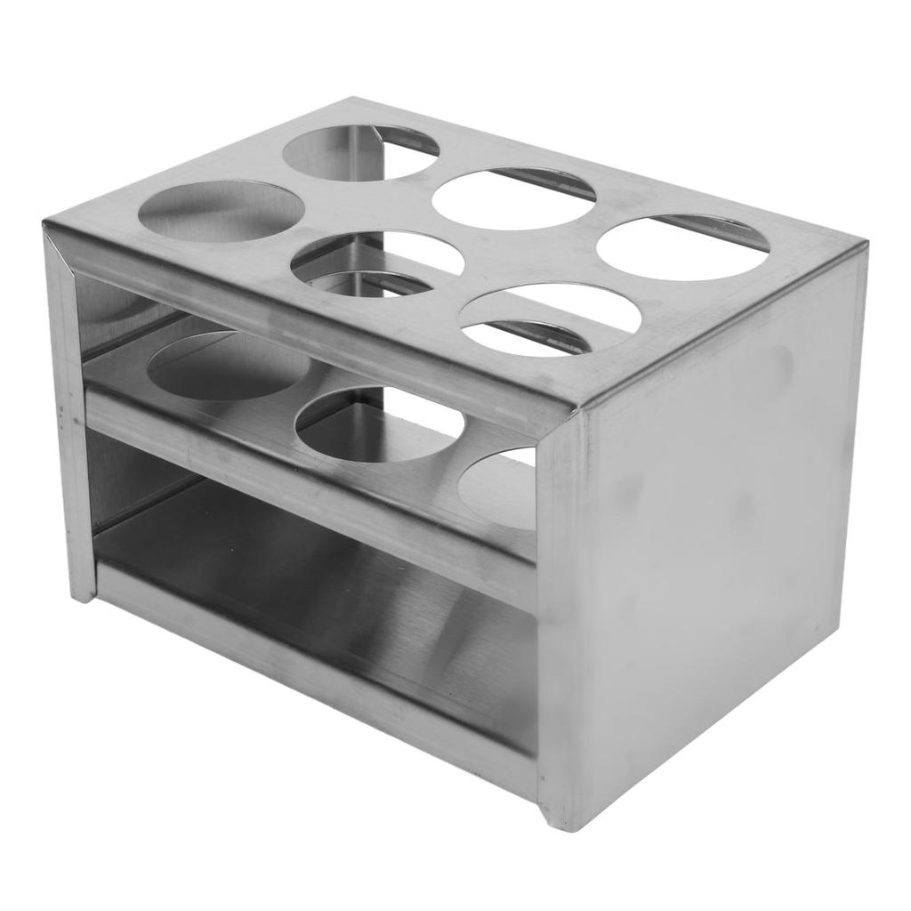 Test Tube Holder 304 Stainless Steel 6 Hole 3 Layer Laboratory Stand Rack for 32mm Tubes