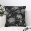 Totally Gothic Cojines Throw Pillow Case Heavy Metal 1960s Punk Cushion Home Sofa Chair Print Decorative Coussin