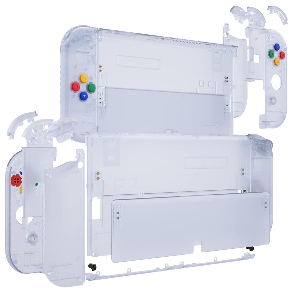 Не основной корпус Переключатель Переключатель совместим с OLED-контроллером Joycon Прозрачная задняя панель из материала совместима с Переключатель OLED ПК Переключатель поставляется