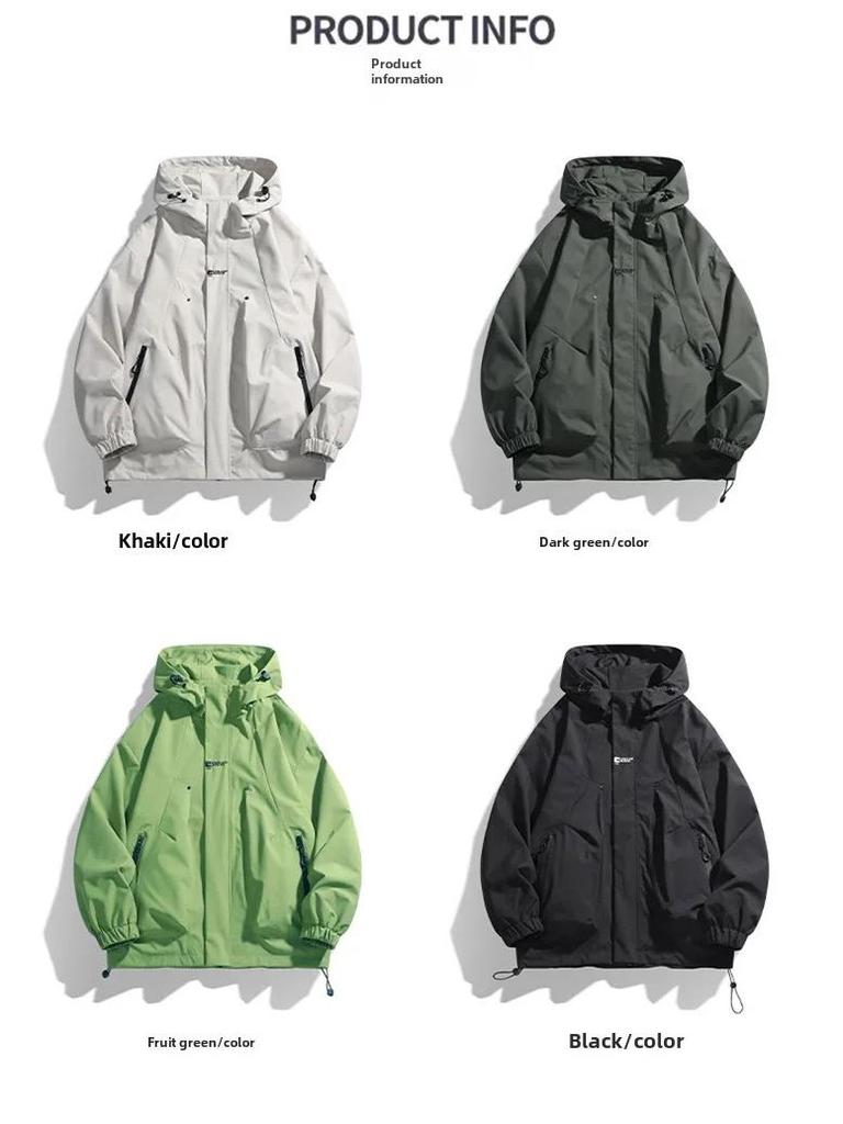 Мужская модная рабочая куртка 2024 года — стильная одежда для альпинизма на весну и осень