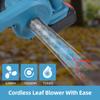 Беспроводная воздуходувка для листьев с 2 батареями 2-в-1, 21 В, аккумуляторная электрическая воздуходувка и пылесос, 63 миль в час