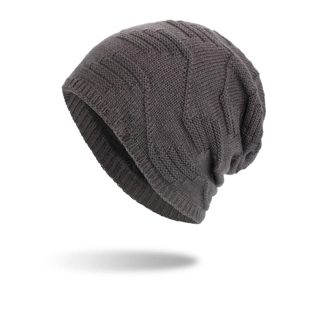 Autumn and Winter New Green Leaf Long Pullover Hat Knitted Wool Hat