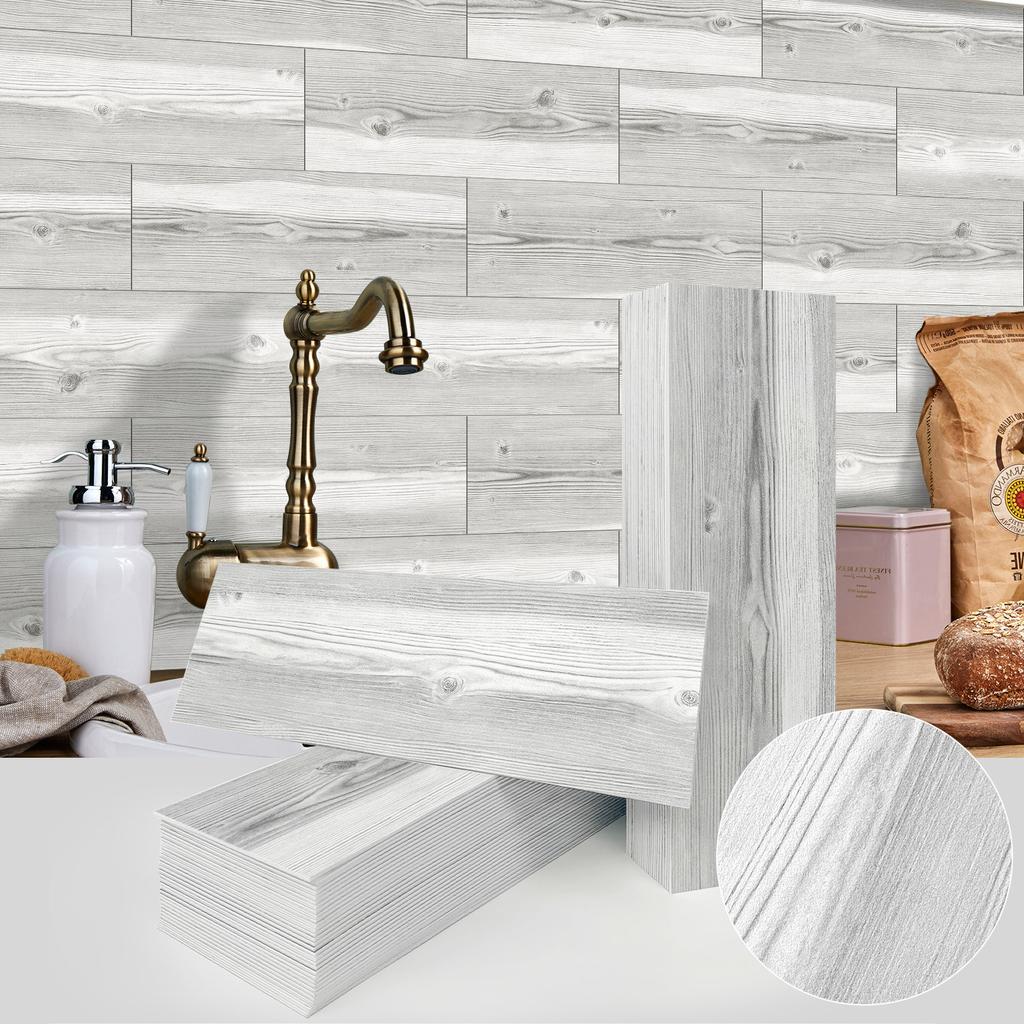 Wood Grain Matte Pe Foam Wall Sticker Self-Adhesive Anti-Collision Waterproof Thickened Wallpaper American Stone Pattern Wall Decoration