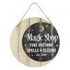 Magic Shop Round Door Sign