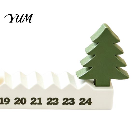 Holiday Party Favors 3D Printed Star Christmas Countdown Calendar, 24-Day Moving Advent Room Decor Decoration for Kids Desk, Creative Gift Walking