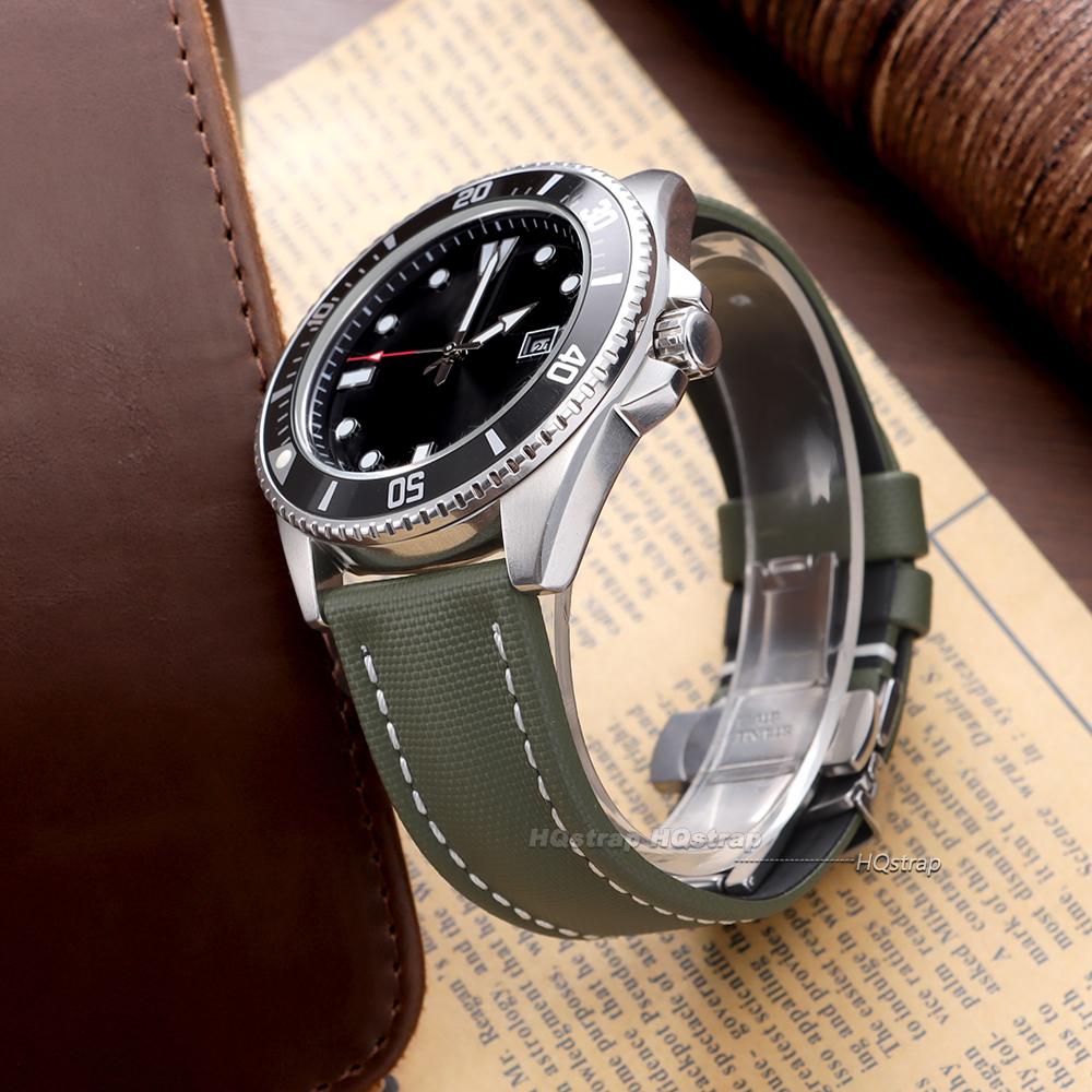 Быстросъемный ремешок для часов из парусины для Seiko 18 мм 19 мм 20 мм 21 мм 22 мм Бабочка Водонепроницаемый ремешок для часов для мужчин и женщин для Omega