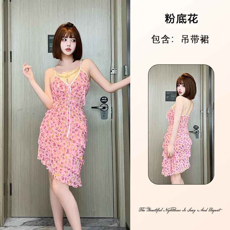 Женская кружевная сетчатая ночная рубашка Pure Desire, дышащая, с глубоким V-образным вырезом, многостильная, сексуальная одежда для отдыха, универсальная, соблазнительная одежда для сна, с разнообразным выбором