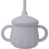 TGM Infant Platinum Silicone Pumpkin Jar Straw Cup 200ml, Ash Blue, 1 Piece