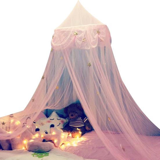 Тюль со звездой и бабочкой, детская кровать, купольный балдахин, занавеска, подвесная палатка с москитной сеткой