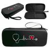 Stethoscope Carrying Case Portable Storage Bag Stethoscope PU Travel Box Anti-scratch for 3M Littmann MDF ADC Omron Stethoscopes