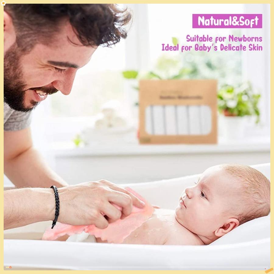 Детские мочалки, 24 шт.(7''x9''), Детские полотенца из микрофибры кораллового флиса, Супермягкие и впитывающие салфетки для новорожденных