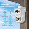 8MP 4K PTZ Wifi Camera Dual Lens Dual Screen Ai Human Detect Auto Tracking Wireless Outdoor Surveillance Security Camera iCSee