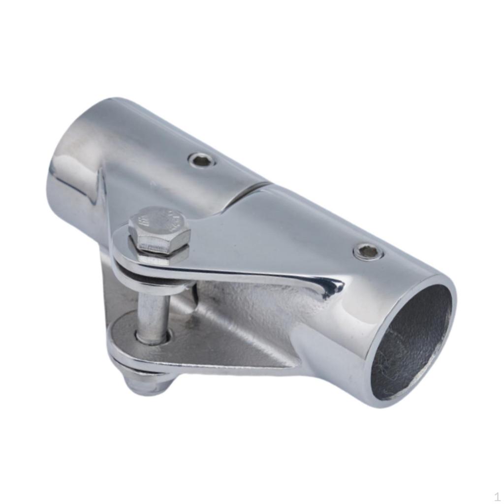 Boat Pipe Connector Handrail Accessories Folding Railing Swivel Hinge Mount Tube Fitting for