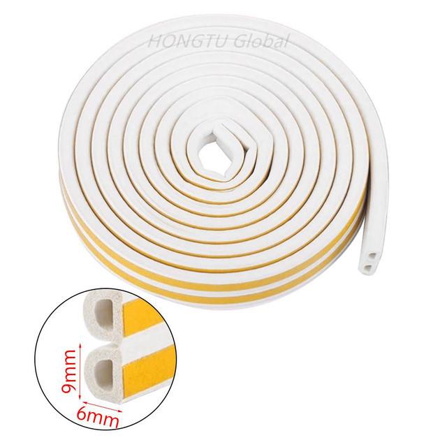 Rubber Foam Window Door Seal Self Adhesive Windproof Tape Door Joint Filler Collision Avoidance Soundproof Sealing Strip