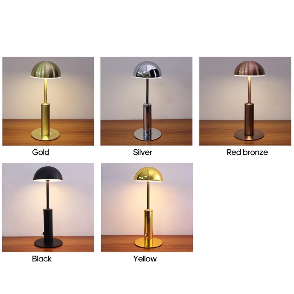 Светодиодная перезаряжаемая настольная лампа для бара, современная простая атмосфера, ночник, верхний переключатель, три шестерни