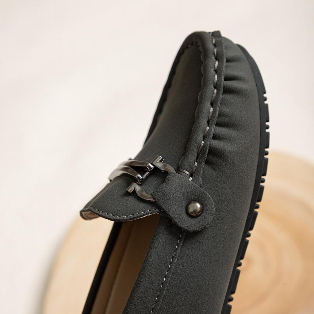 Модные повседневные кожаные туфли для мальчиков в корейском стиле с нескользящей подошвой - мягкая подошва, удобные для осени и зимы