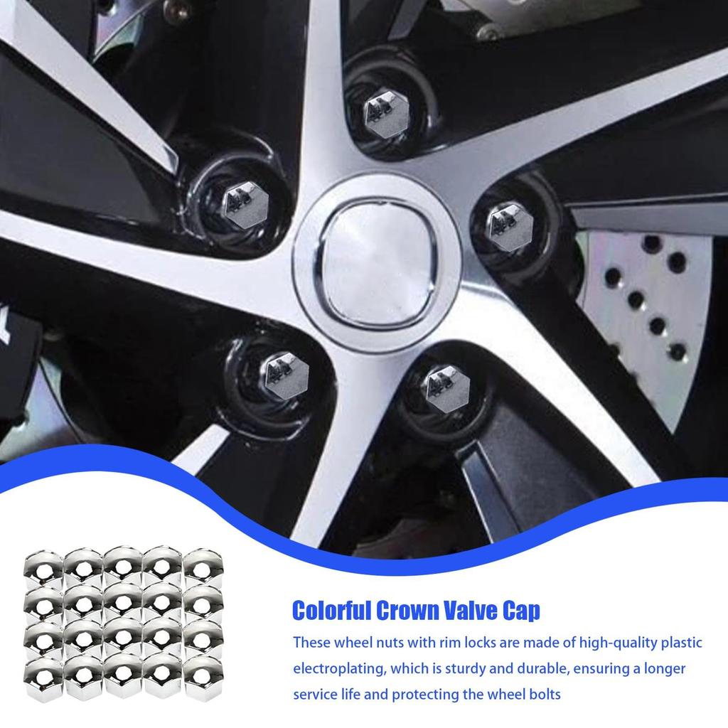 Bolt Cap Colorful Car Tire Wheel Nut Cover Universal Red Blue Glossy Truck