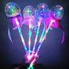 1PC Kids Colorful Glowing Sticks Flashing Heart Star Butterfly Girls Princess Fairy Wands Role Play Show Cosplay Party Favor