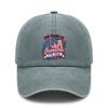 Patriotic Baseball Cap - USA Freedom Print Adjustable Vintage Style Hat For Men Women, Soft Fabric Casual Daily Wear
