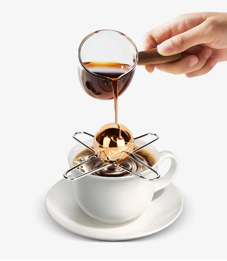 Frozen Ball For Espresso Coffee Reusable Cooling Coffee Tool Stainless Steel Ice Balls Cooling Coffee Flavor Enhancer Gadgets
