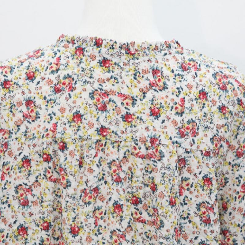 Shiz Madam Youthful Flower Blouse T57552