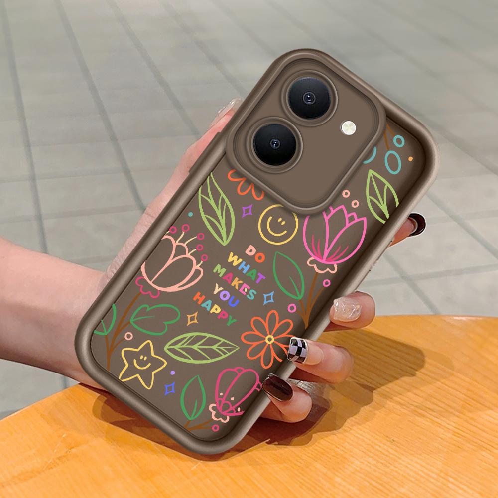 Мягкий силиконовый квадратный чехол с рисунком лестницы для телефона, полное покрытие, противоударный защитный резиновый чехол для камеры для Vivo