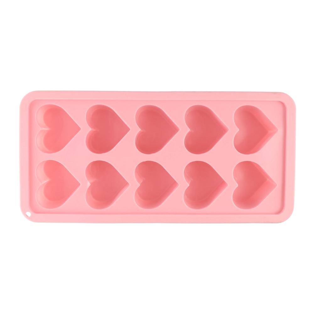 Reusable Heart Shaped Ice Mold Silicone Ice Tray Kitchen Tool Ice Cube Mold Summer