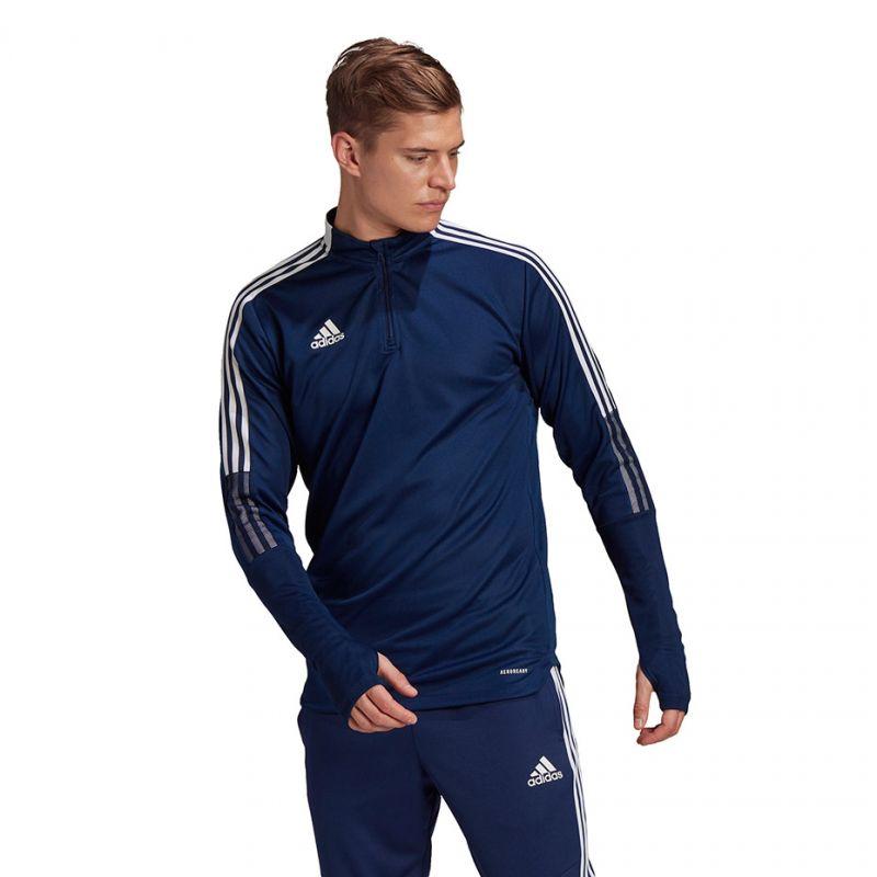 Adidas Tiro 21 men's training sweatshirt polyester dark blue