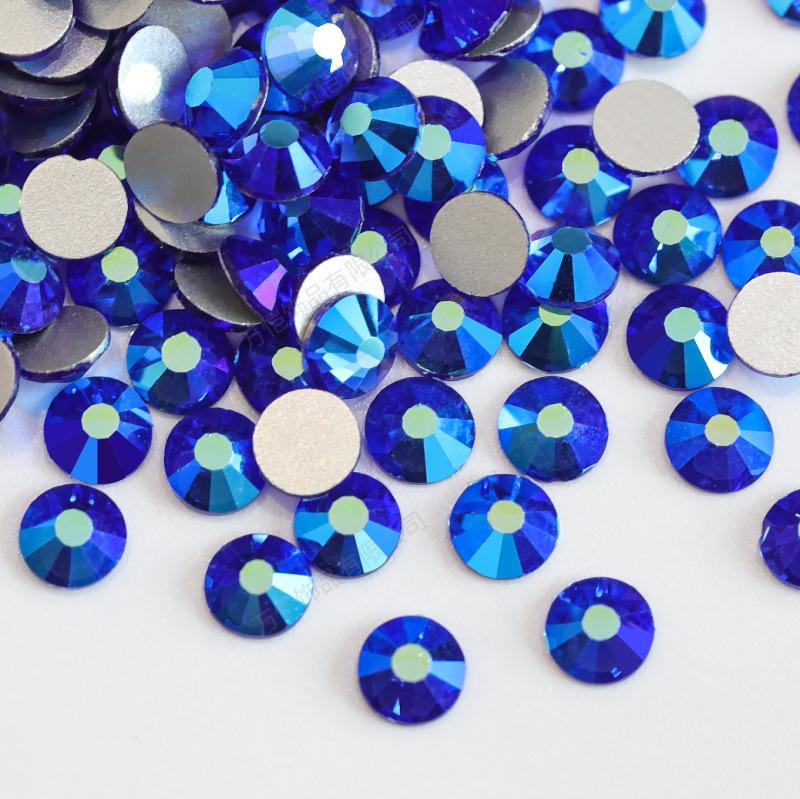 Стразы для дизайна ногтей, хрустальные стеклянные аксессуары, сделай сам, дрель с плоским дном, чехол для мобильного телефона, разноцветные, аксессуары Guomao A, аксессуары