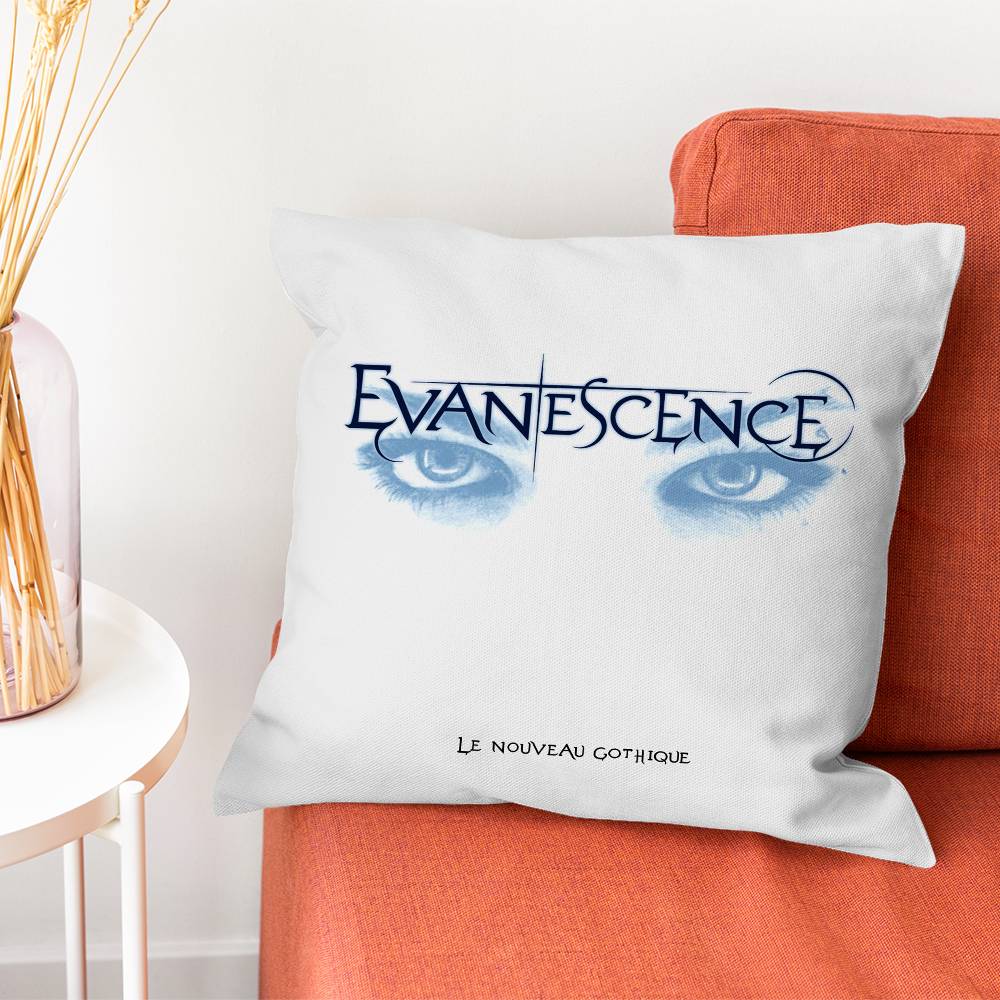 EEvanescence Amy Lee Pillow Case Silky Short Plush With Invisible Zipper Dustproof Sofa Cushion Cover For Home Decor