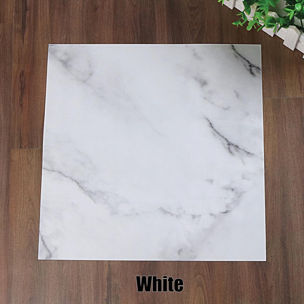 30cmX30cm Self Adhesive Durable Waterproof Marble Floor Sticker Stone Effect Floor Wall Stickers Dining Room Bathroom DIY Kitchen Decor