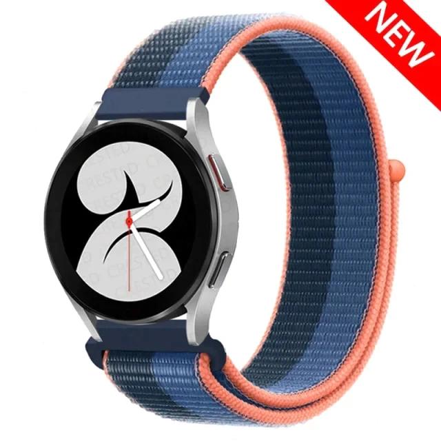 Нейлоновый ремешок-петля 20 мм 22 мм для Garmin Forerunner 265 965 255 255M 245 645 158/Venu 2Plus/Vivoactive 4 3/Venu SQ 2 Ремешок для браслета